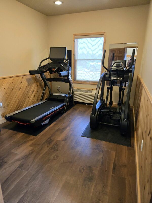 the fitness center treadmill